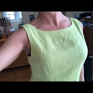 Talbots modern linen dress